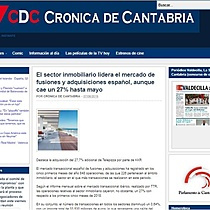El sector inmobiliario lidera el mercado de fusiones y adquisiciones espaol, aunque cae un 27% hasta mayo